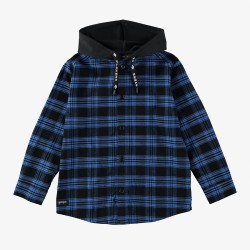 Flannel Hooded Shirt