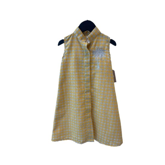 PALM TREE  checkered-yellow