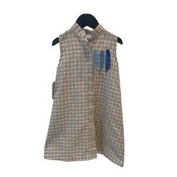 FEATHER checkered - brown