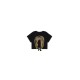 Soft Rainbow Crop T-shirt  Black
