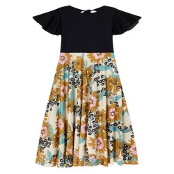 Hawaii Cape Dress  Flower Print
