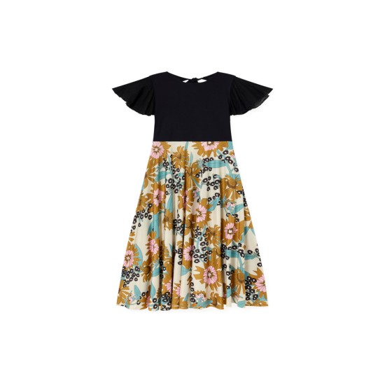 Hawaii Cape Dress  Flower Print
