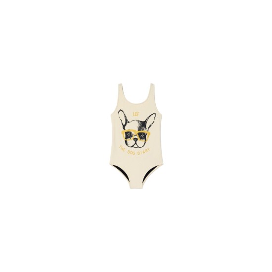 Ohana Dog Bathing Suit   Cream