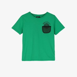 VOLLEY MESH POCKET TEE  GREEN