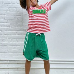 SUMMERLAND STRIPED TEE  RED STRIPES
