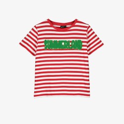 SUMMERLAND STRIPED TEE  RED STRIPES