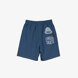 FINGER SKATE SHORTS  NAVY PLUSH