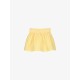 GINGHAM SHORT SKIRT  YELLOW+WHITE