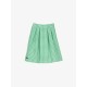 GINGHAM MIDI SKIRT  GREEN