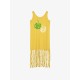 COCONUT FRINGED DRESS YELLOW