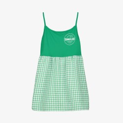 GINGHAM SHORT DRESS -