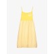 GINGHAM MIDI DRESS  YELLOW+WHITE