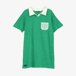 TOWEL POLO DRESS  GREEN