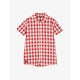 GINGHAM JUMPSUIT RED+WHITE