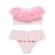 Pink Draped Bikini with Tulle