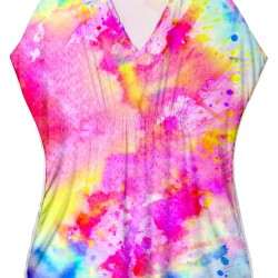 Celebrate Pink Tie Dye Cover-up