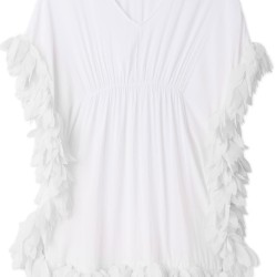 White Cover-Up with Petals