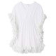 White Cover-Up with Petals