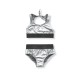 Metallic Bikini   Silver