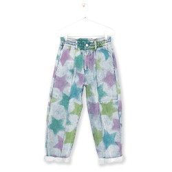 ALLOVER star trouser blue