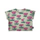 HAPPY FLOWER Cropped T-shirt  Sea Spray