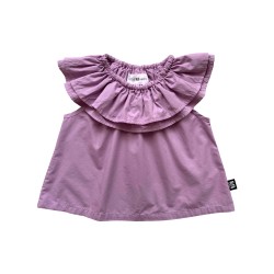 ORCHID HAZE Frill Top  Orchid Haze