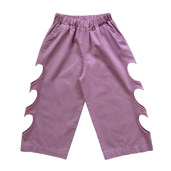 HEART CUT OUT Wide leg Pants  Orchid Haze