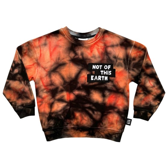 NOT OF THIS EARTH Sweatshirt  Tie Dye
