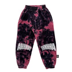 AHHHH! Tie Dye Jogging Pants  Maroon