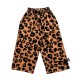 LEOPARD Straight Leg Jogging Pants  Brown