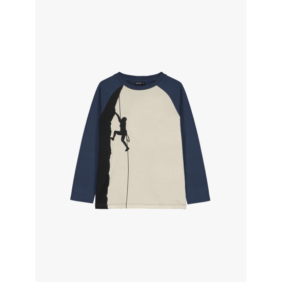 Climber Front & Back Tee  Chalk