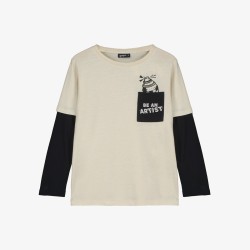 Graffiti Pocket Tee  Chalk