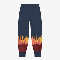 Flames Jogger Pants  Navy