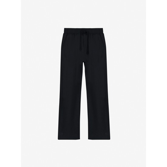 Graffiti Straight Pants   Black