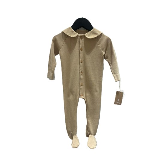 Babygrow w/ Collar  sand