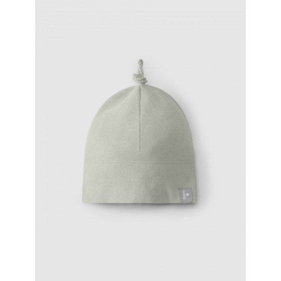 Beanie with knot Mint blu