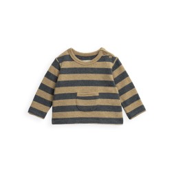 Striped Jersey Sweater  Nature Melange
