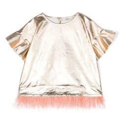 Embellished topGold