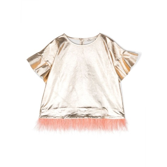 Embellished topGold