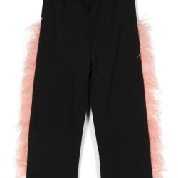 Embellished Straight leg pantsBlack