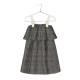 Buckle Stap Jacquard DressMetallic