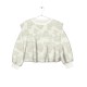 Floral Jacquard Top  Beige
