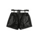 Faux Leather ShortsBlack