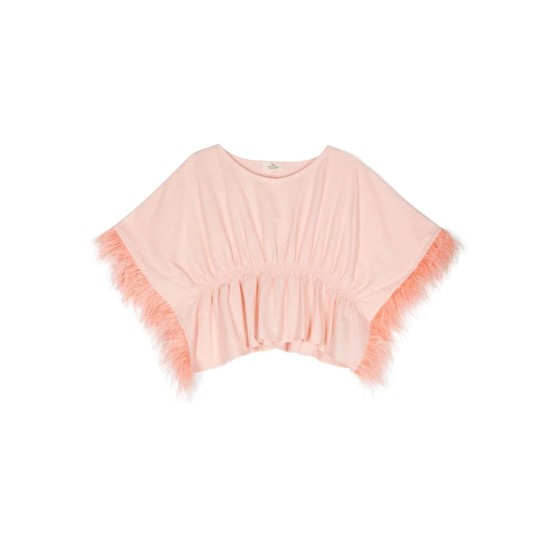 Embellished Kaftan Top  Peach