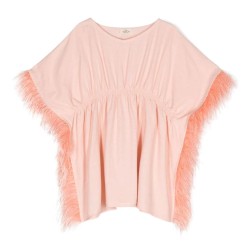 Embellished Kaftan Dress  Peach