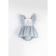 Romper Suit w/ Frill  Striped