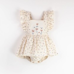 Romper Suit w/ Frill  Floral