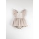 Romper Suit w/ Frill  Sand