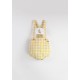 Anchor Motif Dungarees w/ Straps  Yellow Check