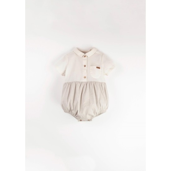 Off-White contrasting romper suit
